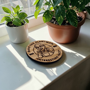 Dave The Plant Man set of 4 wooden drinks coasters