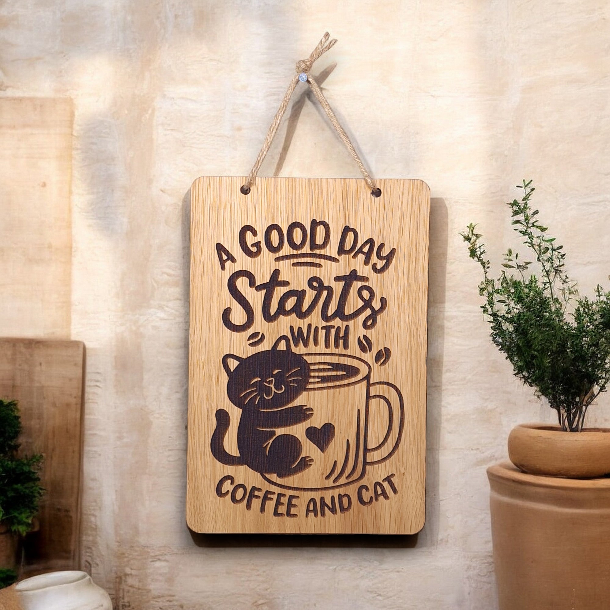 A Good Day Starts With Coffee And Cat