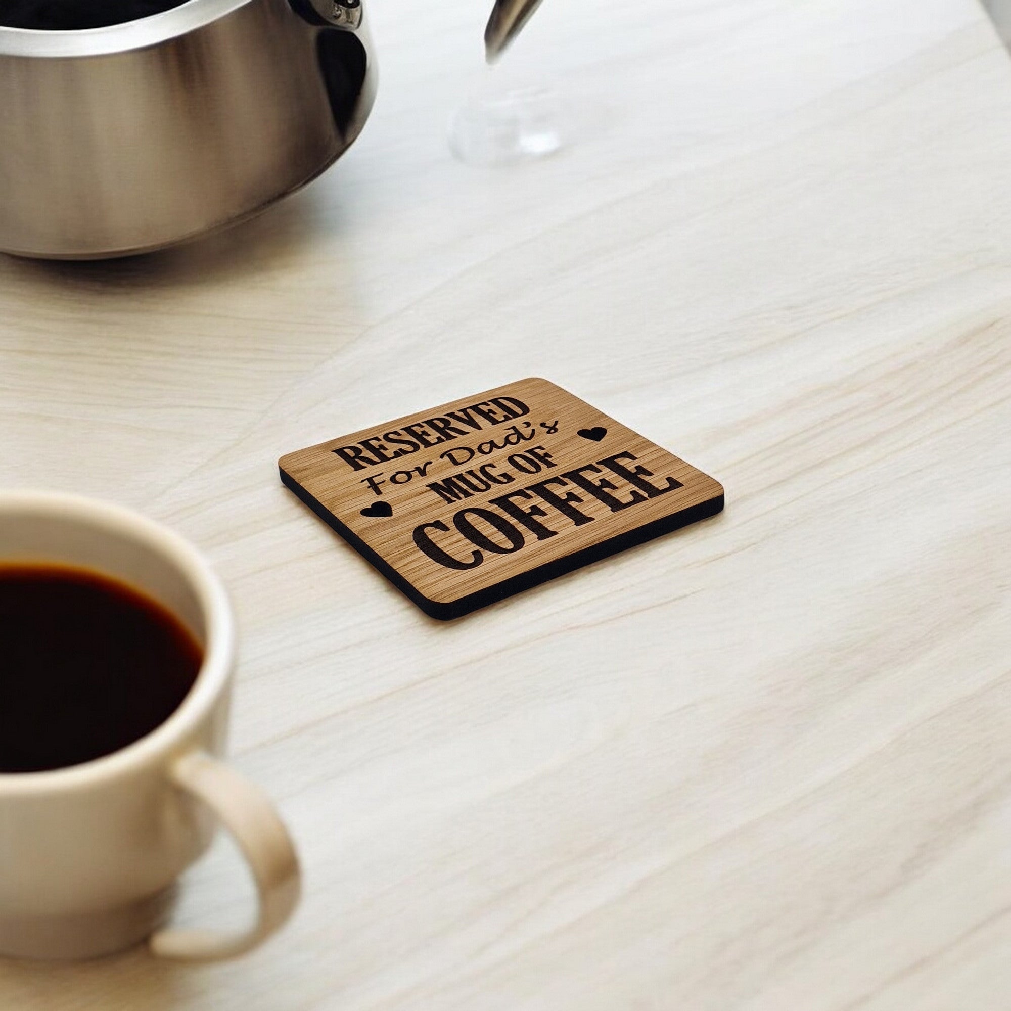 Reserved For Dads Coffee coaster