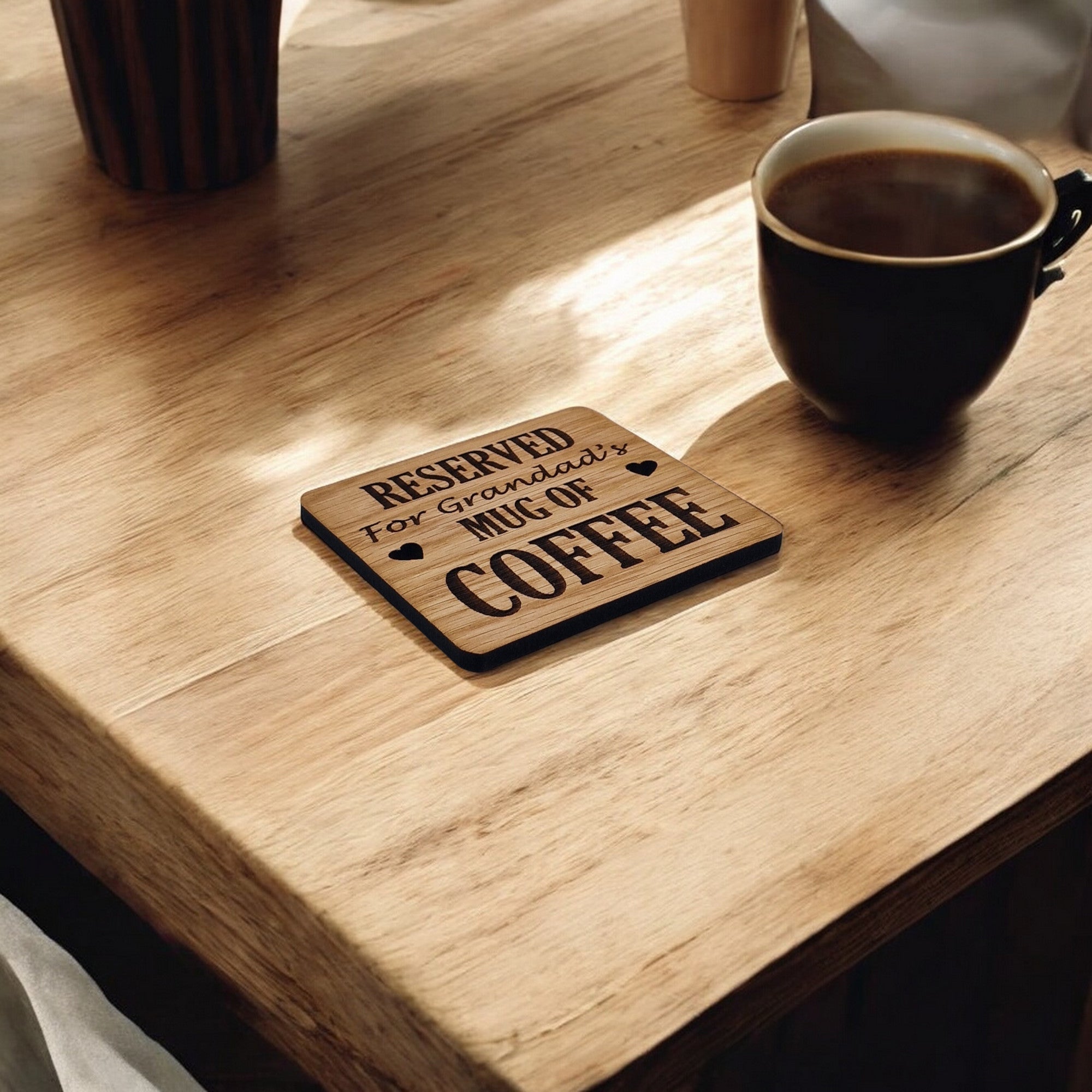 Reserved For Grandads Coffee coaster