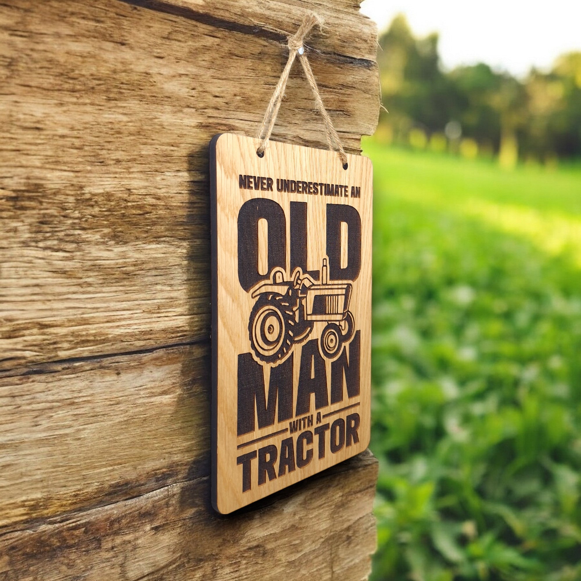 Never Underestimate An Old Man With A Tractor