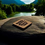 Paddle More, Worry Less Wooden Drinks Coaster ( Paddle Board and Kayak )
