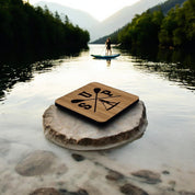 SUP Wooden Drinks Coaster ( Paddle Boarding )