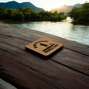 When In Doubt, Paddle Out Wooden Drink Coaster ( Paddle Boarding )