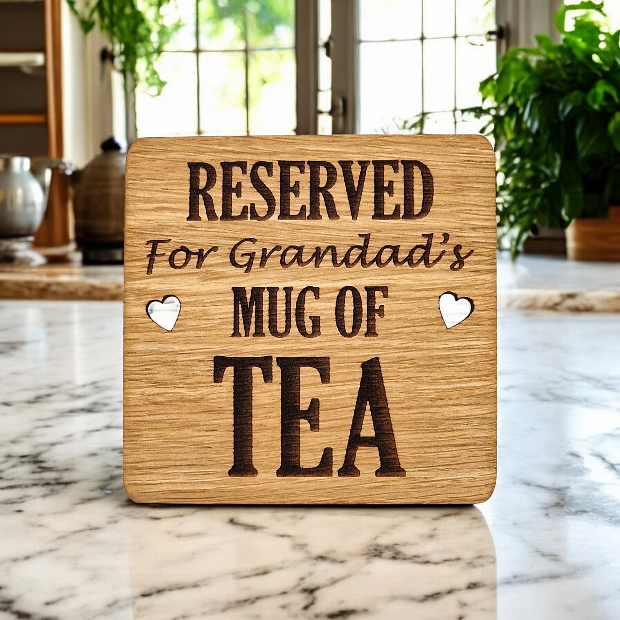 Reserved For Grandads Tea coaster