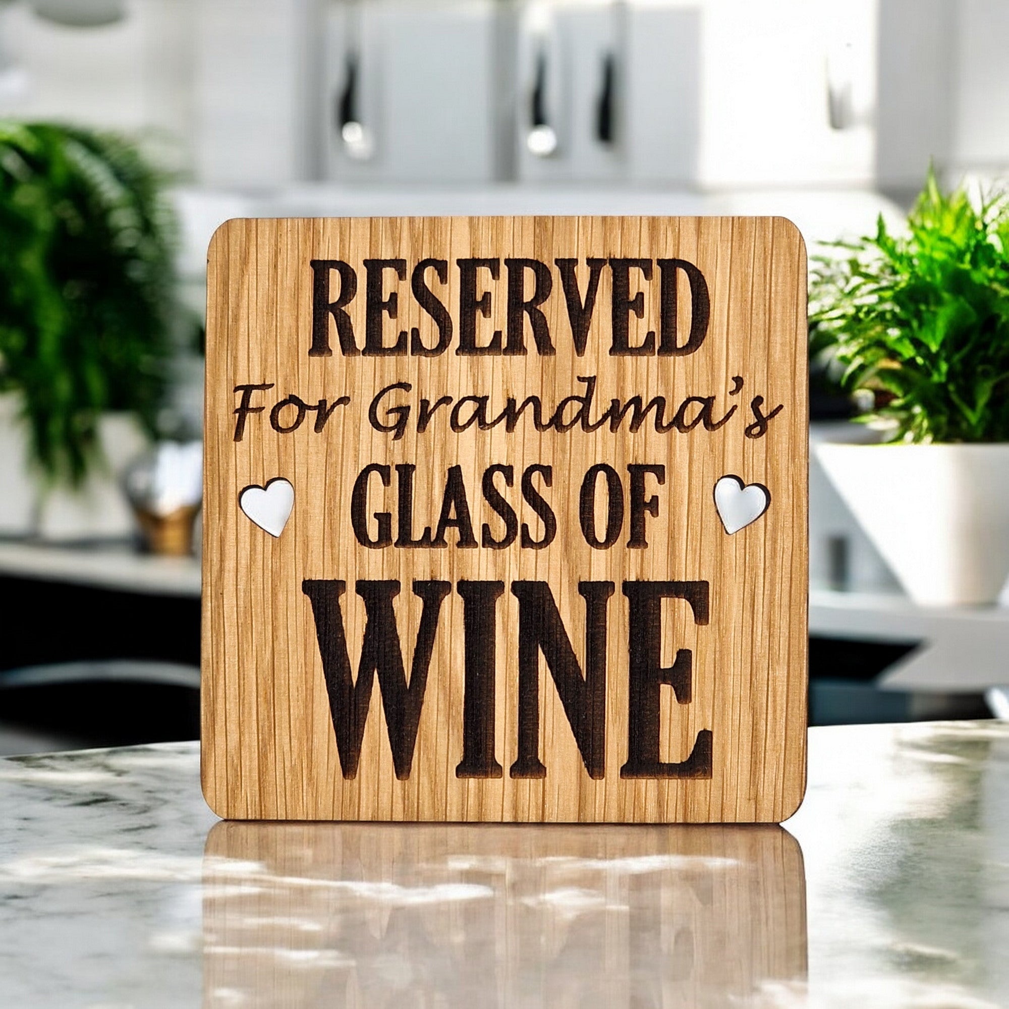 Reserved For Grandmas Wine coaster